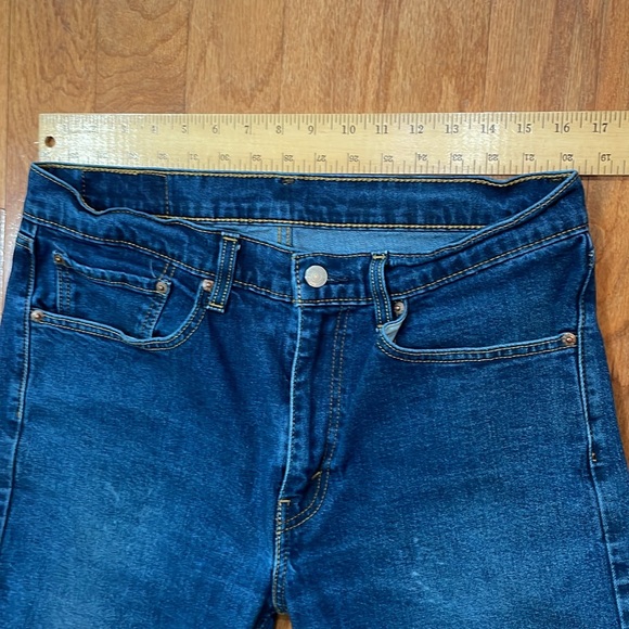 Levi’s 505 men’s blue jeans tag size 34 x 32 99% cotton 1% Elastane - Picture 9 of 16